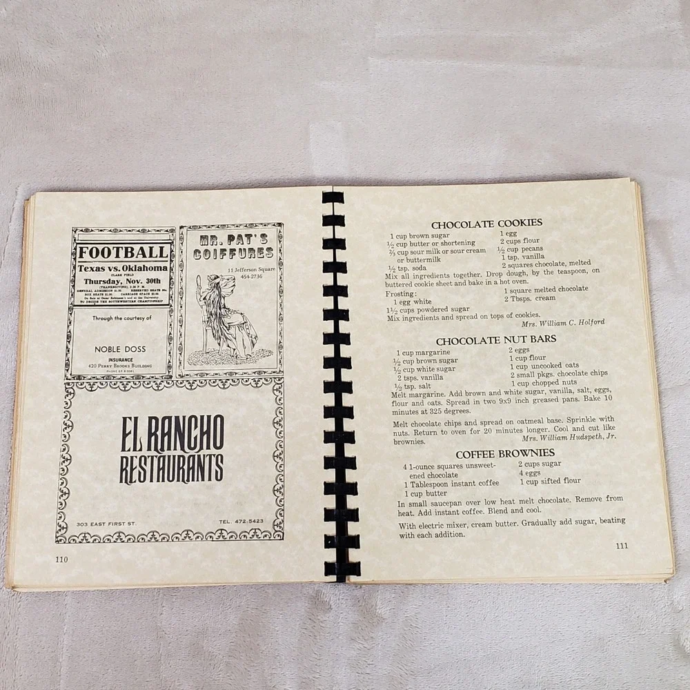 The Old Bakery Bake Book The Austin Heritage Society Cookbook Special Edition
